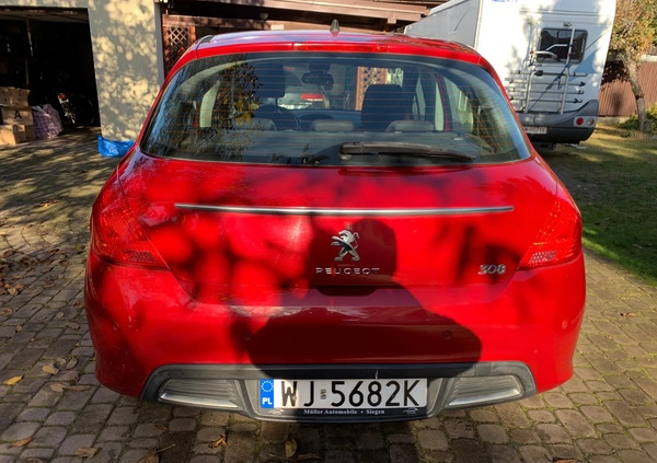 Peugeot 308 cena 17000 przebieg: 139000, rok produkcji 2011 z Sulejówek małe 37